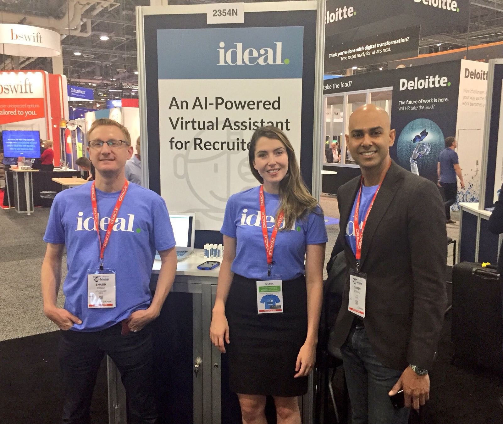 Shaun Ricci and Somen Mondal at the Ideal booth